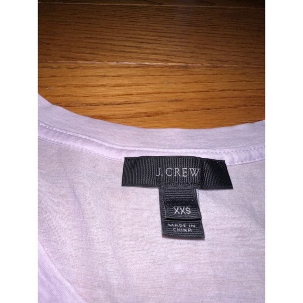 Women's J.Crew Embroidered Tank Top Sleeveless Casual Blouse Lavender XXS - Picture 7 of 7